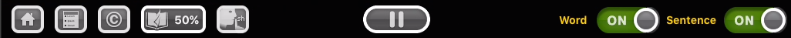 the reading controls