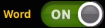the word highlighting on/off switch