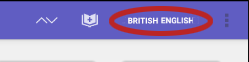 example of language shown in the app