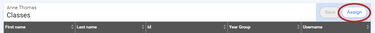 the Assign button
