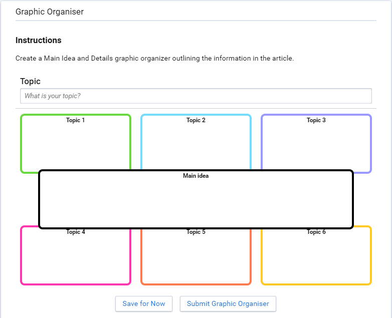 a main idea and details activity