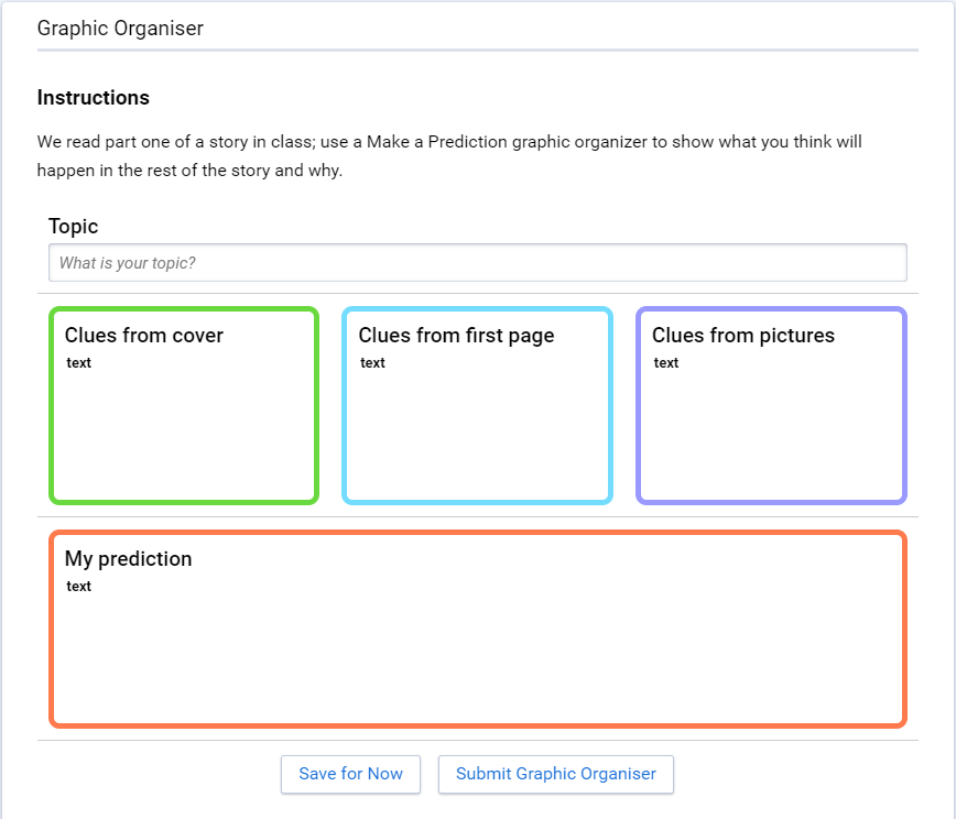 a make a prediction activity