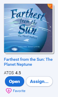 an example of a book cover for a teacher with the ATOS book level