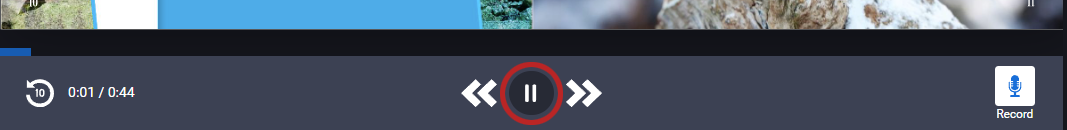 the Pause button